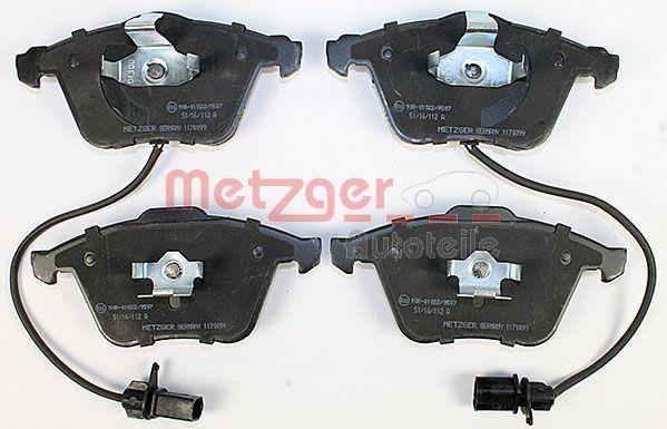 Jogo de 4 pastilhas de travão METZGER ref. 1170099